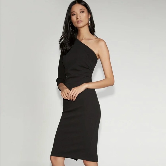 Gabrielle Union Dresses & Skirts - Chic One-Shoulder Black Dress
